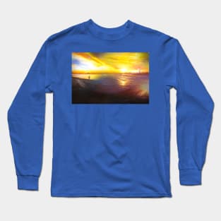 Couple at beach Long Sleeve T-Shirt